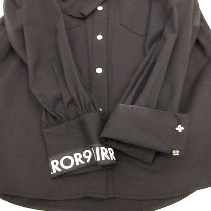 【中古】 Ribbon stretch long shirts 長袖シャツ 2024A/W ブラック サイズ：S