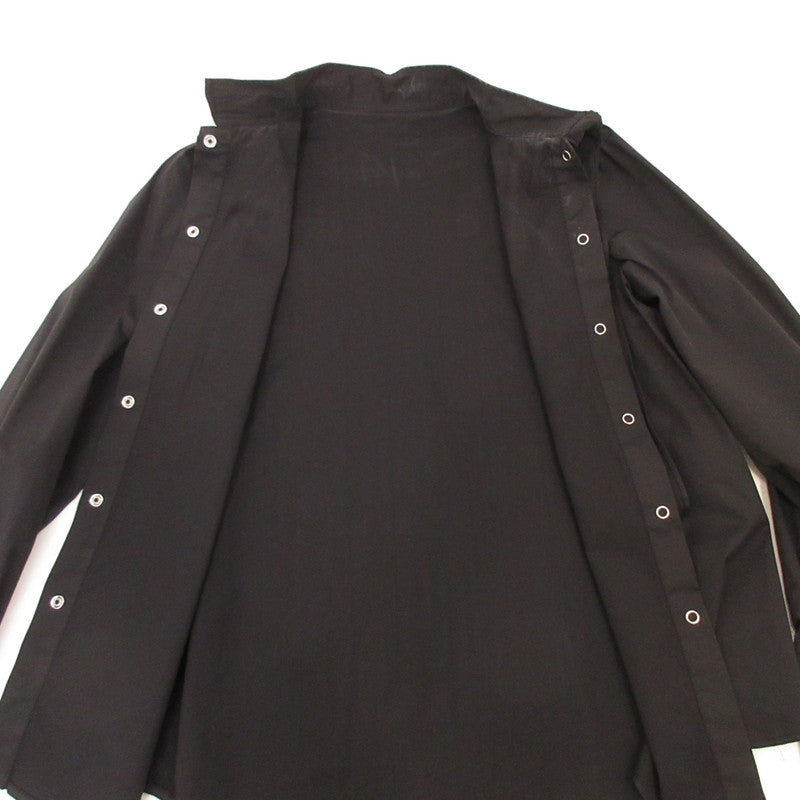 【中古】 Ribbon stretch long shirts 長袖シャツ 2024A/W ブラック サイズ：S
