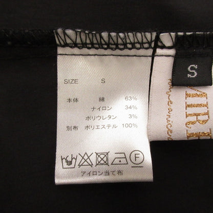 【中古】 Ribbon stretch long shirts 長袖シャツ 2024A/W ブラック サイズ：S