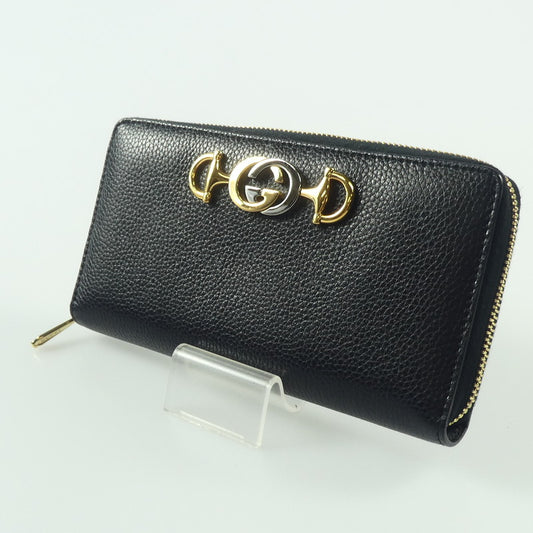 【中古】GUCCI | グッチ ズゥミ 長財布 570661 ブラック