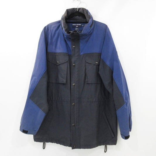 【中古】POLO SPORT RALPH LAUREN | ポロスポーツラルフローレン ナイロンジャケット ネイビー サイズ：XL