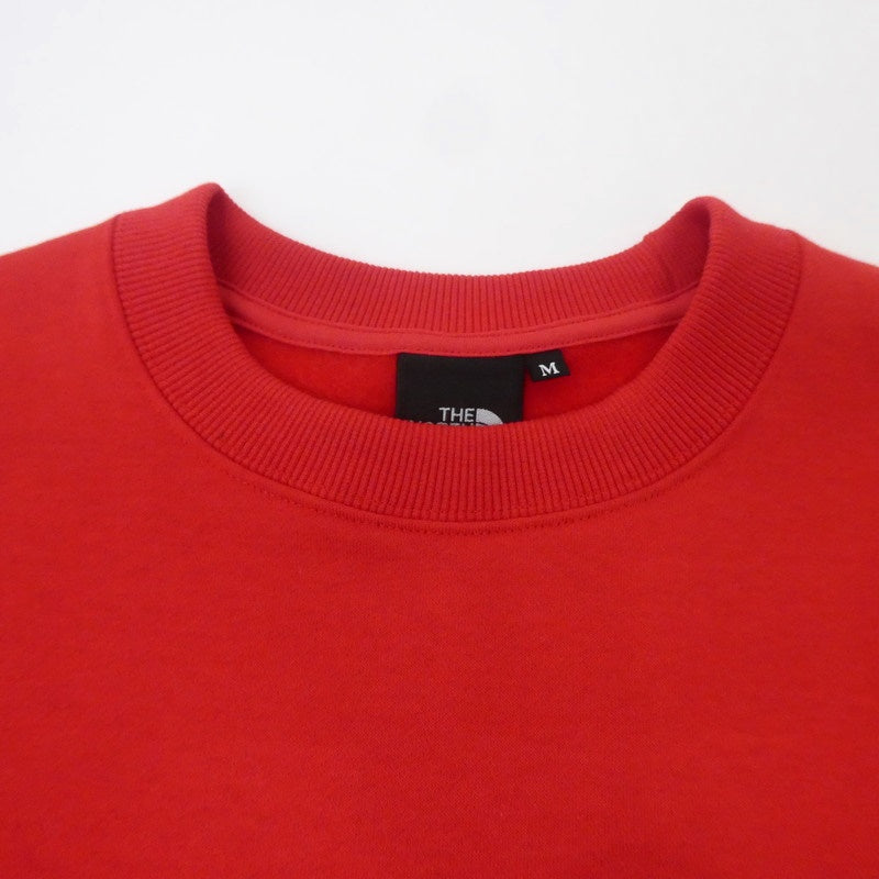 【中古】THE NORTH FACE | ザ・ノースフェイス Small Logo Heather SWEAT CREW スウェット NT62337 レッド サイズ：M