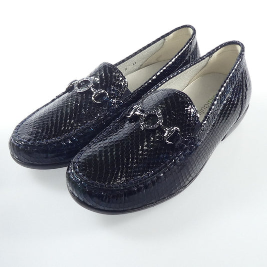 【中古】 TAGO SCHWARZ ローファー 437505 ネイビー 24cm