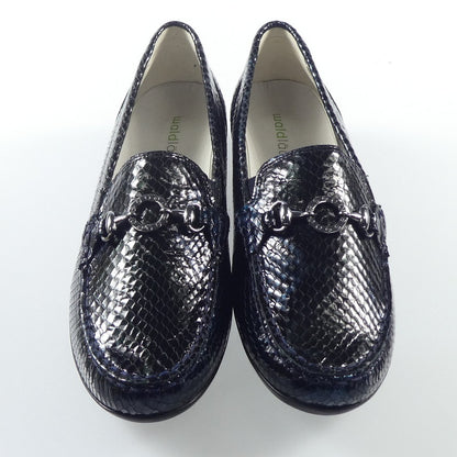 【中古】 TAGO SCHWARZ ローファー 437505 ネイビー 24cm