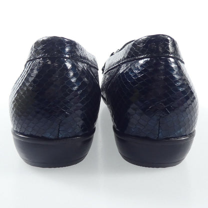 【中古】 TAGO SCHWARZ ローファー 437505 ネイビー 24cm