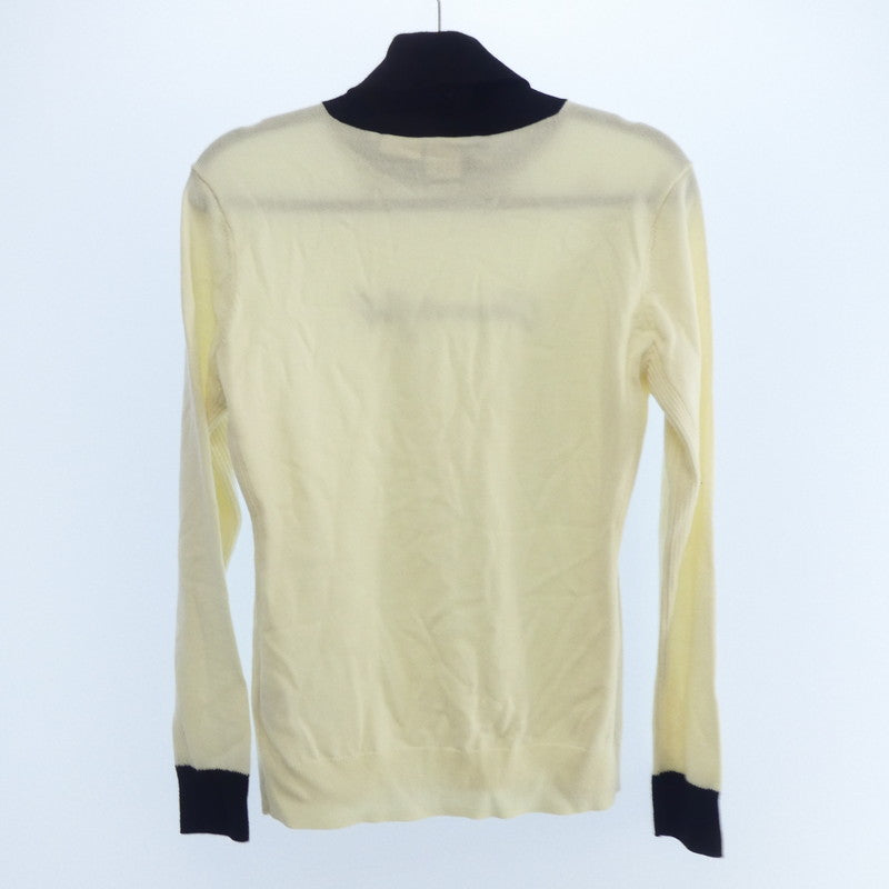 【中古】DESCENTE | デサント ウール混ポリエステル変形タートルネックセーター ニット DGWSJL02 LUXE COLLECTION ベージュ サイズ：L