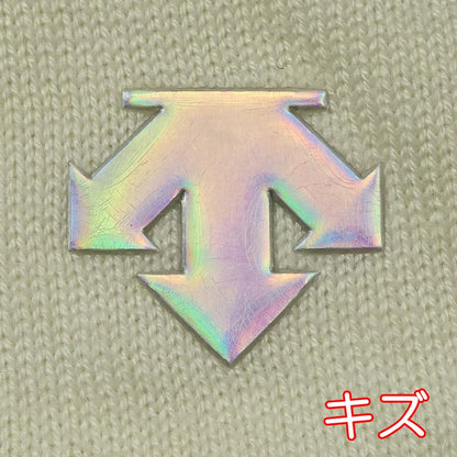 【中古】DESCENTE | デサント ウール混ポリエステル変形タートルネックセーター ニット DGWSJL02 LUXE COLLECTION ベージュ サイズ：L