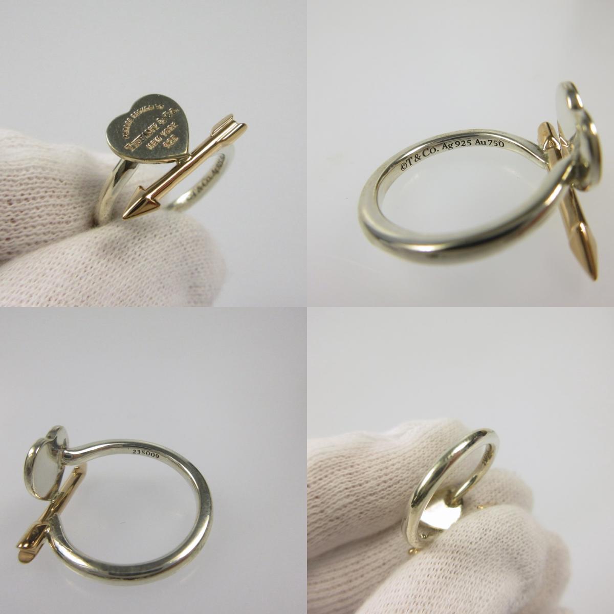 Tiffany&co | ティファニー RTTラブストラックハートタグ リング・指輪 一部K18
