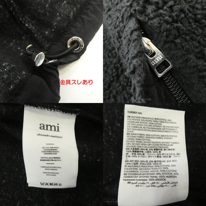 【中古】AMI | アミ Ami de Coeur Sherpa Zipped Jacket その他アウター HJK007.761 ブラック サイズ：M