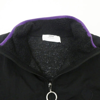 【中古】AMI | アミ Ami de Coeur Sherpa Zipped Jacket その他アウター HJK007.761 ブラック サイズ：M