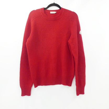 【中古】MONCLER | モンクレール MAGLIONE TRICOT GIROCOLLO セーター レッド サイズ：L