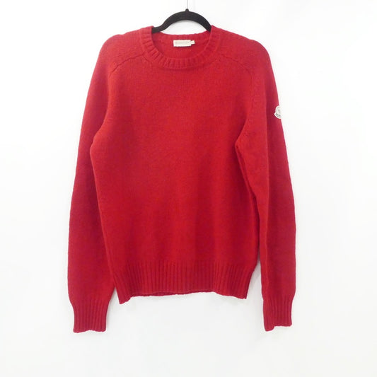 【中古】MONCLER | モンクレール MAGLIONE TRICOT GIROCOLLO セーター レッド サイズ：L