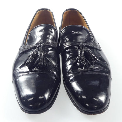 【中古】DOUCAL'S | デュカルス エナメルタッセルローファー ローファー 1616 ブラック 25cm
