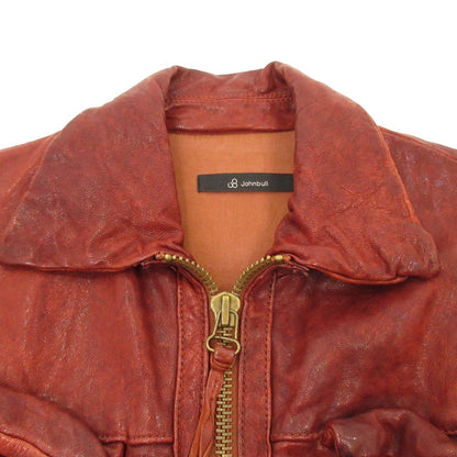 【中古】JOHN BULL | ジョンブル レザー 16135 レッド サイズ：M