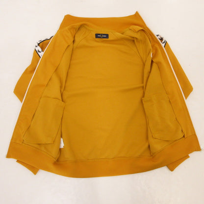 【中古】FRED PERRY | フレッドペリー LAUREL WREATH TAPED TRACK JACKET ジャージ J6231 イエロー サイズ：S