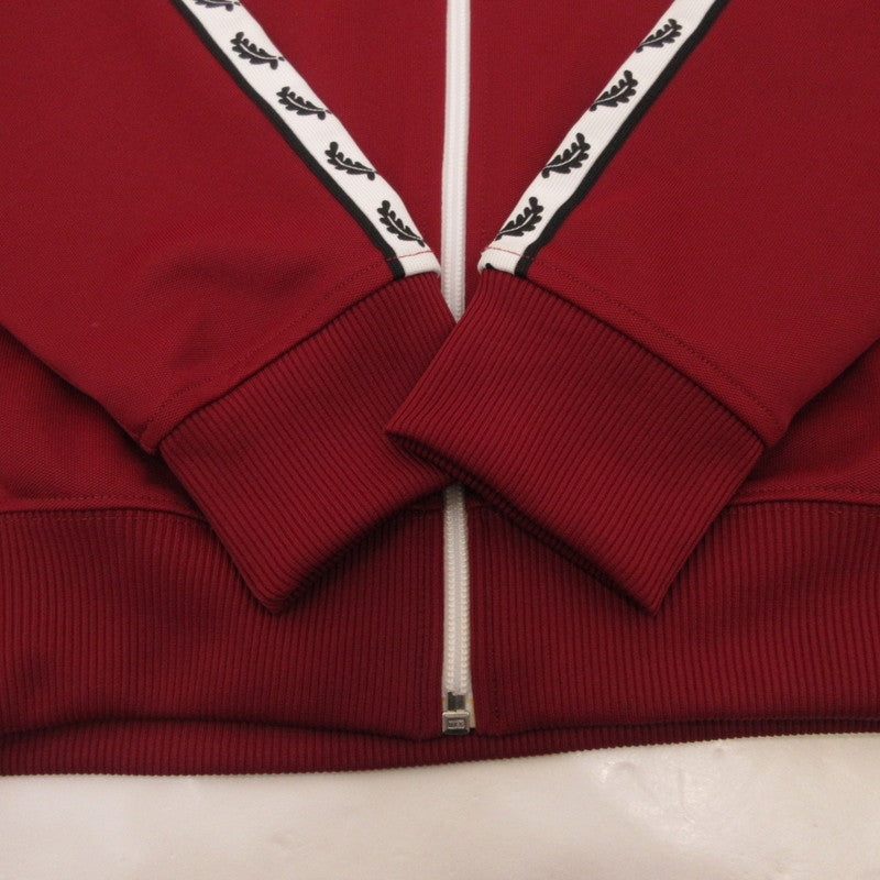 【中古】FRED PERRY | フレッドペリー LAUREL WREATH TAPED TRACK JACKET ジャージ J6231 ボルドー/バーガンディー サイズ：S