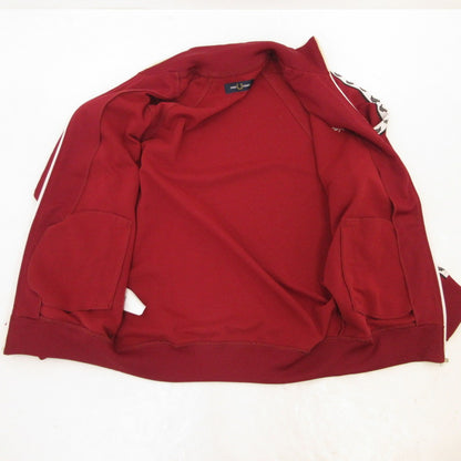 【中古】FRED PERRY | フレッドペリー LAUREL WREATH TAPED TRACK JACKET ジャージ J6231 ボルドー/バーガンディー サイズ：S
