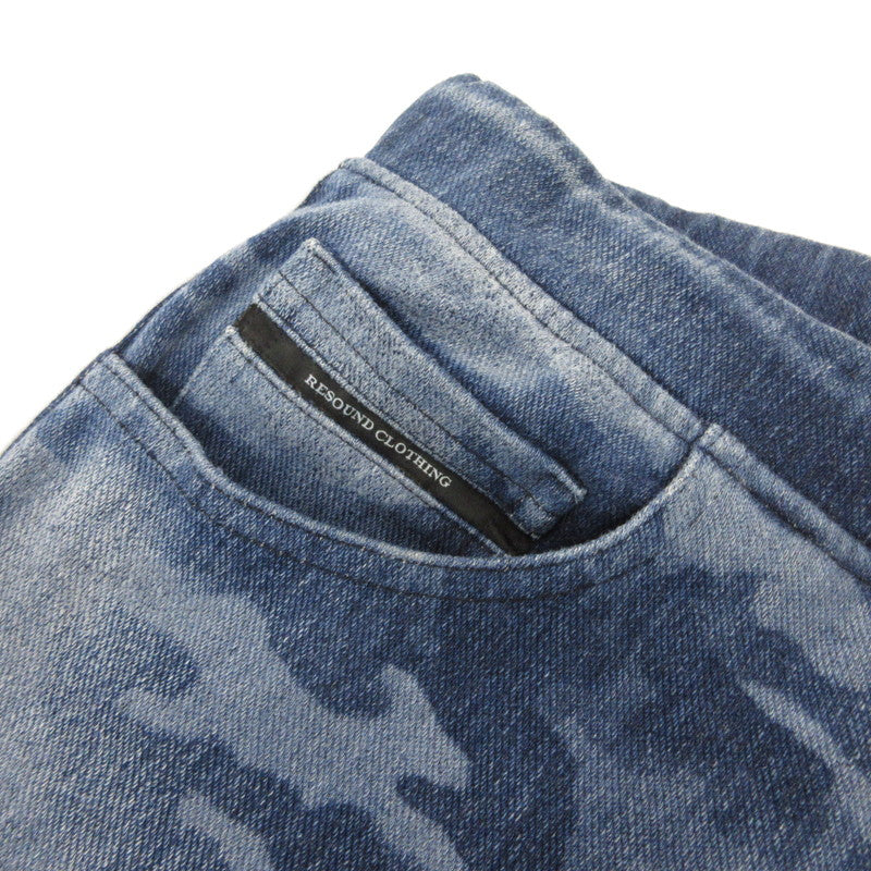 【中古】RESOUND CLOTHING | リサウンドクロージング DENIM JERSEY LINE PT DIND パンツ RC20-ST-008D ブルー サイズ：1【姫路東店】
