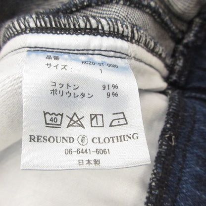 【中古】RESOUND CLOTHING | リサウンドクロージング DENIM JERSEY LINE PT DIND パンツ RC20-ST-008D ブルー サイズ：1【姫路東店】
