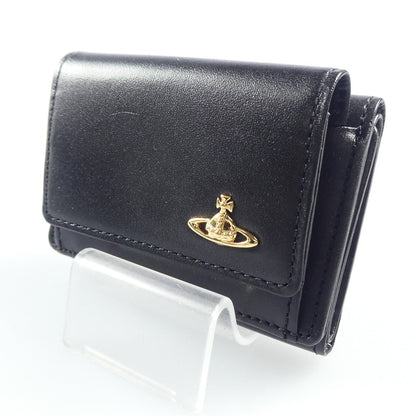 【中古】Vivienne Westwood | ヴィヴィアンウエストウッド VINTAGE WATER ORB 三つ折り財布 3318M1J ブラック