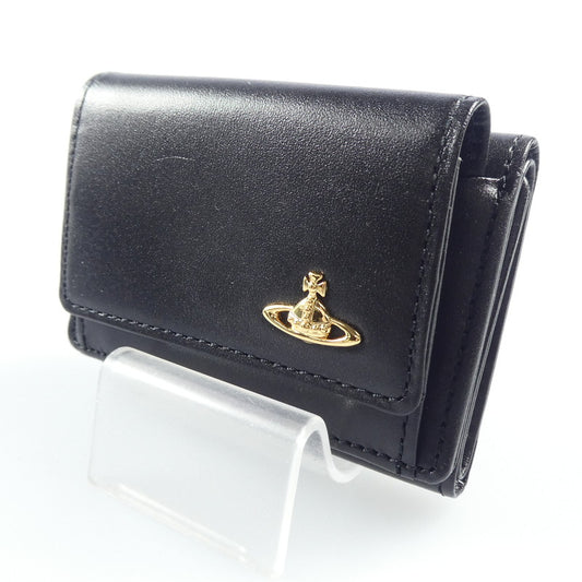 【中古】Vivienne Westwood | ヴィヴィアンウエストウッド VINTAGE WATER ORB 三つ折り財布 3318M1J ブラック