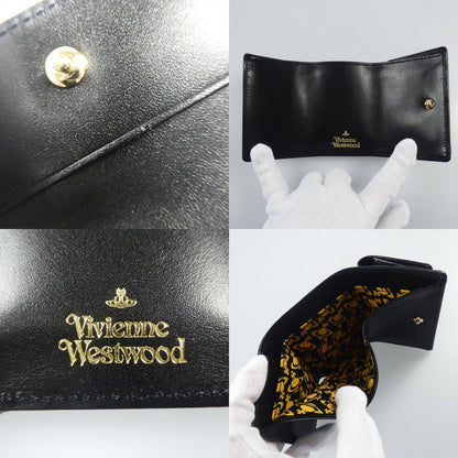 【中古】Vivienne Westwood | ヴィヴィアンウエストウッド VINTAGE WATER ORB 三つ折り財布 3318M1J ブラック