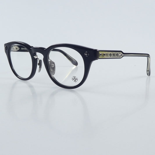 【中古】CHROME HEARTS | クロムハーツ DINGALONGLINGLONG メガネ サイズ:49□24 ブラック