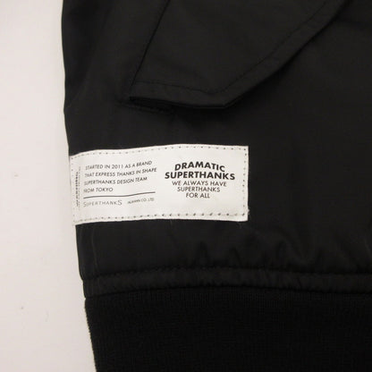 【中古】SUPER THANKS | スーパーサンクス MA-1 TYPE BIC JACKET ミリタリージャケット ST223JK003 ブラック サイズ：M