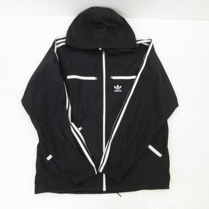 【中古】adidas Originals | アディダスオリジナルス CLASSICS WINDBREAKER ナイロンジャケット HS2066 ブラック サイズ：L