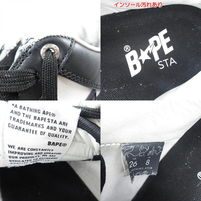 【中古】A BATHING APE | アベイシングエイプ BAPE STA OS スニーカー 1K30191306 ブラック 26cm