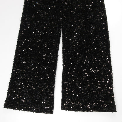 【中古】 スパンコール パンツ chw22s101 ブラック