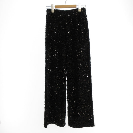 【中古】 スパンコール パンツ chw22s101 ブラック