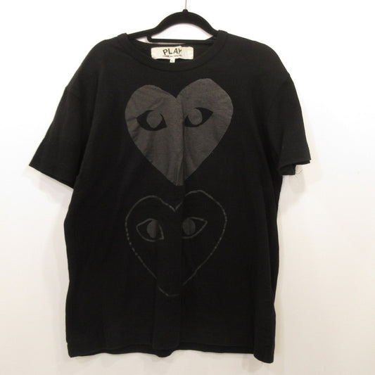 PLAY COMME des GARCONS | プレイコムデギャルソン TWO HEARTS TEE 半袖Ｔシャツ AZ-T194 ブラック サイズ：L