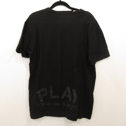 PLAY COMME des GARCONS | PLAY COMME des GARCONS TWO HEARTS TEE Short-sleeved T-shirt AZ-T194 Black Size: L