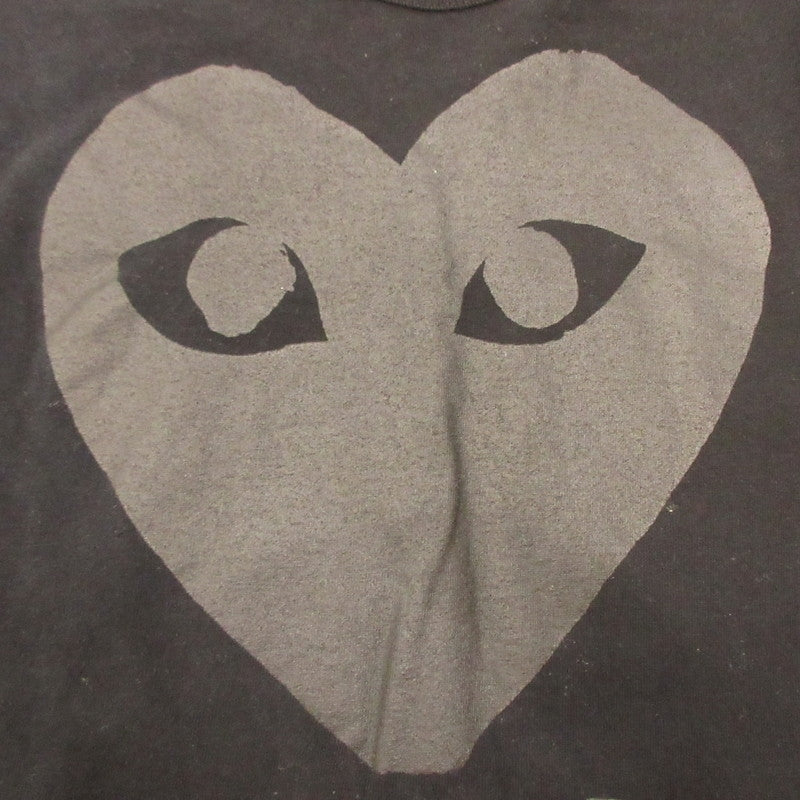 PLAY COMME des GARCONS | PLAY COMME des GARCONS TWO HEARTS TEE Short-sleeved T-shirt AZ-T194 Black Size: L