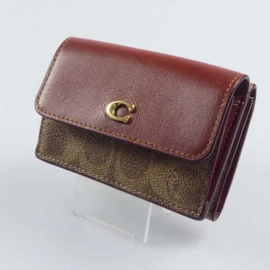 【中古】COACH | コーチ ミニトライフォールドウォレット 三つ折り財布 CM438