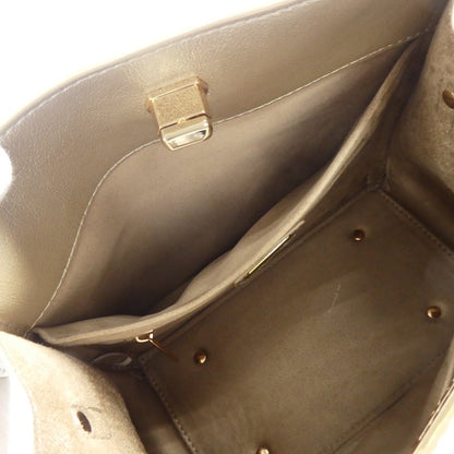 【中古】DIANA | ダイアナ ビジュー×スタッズで華やかに 2WAYミニバッグ ハンドバッグ PE2620 ベージュ