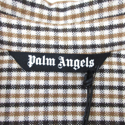 【中古】Palm Angels | パームエンジェルス スナップボタンマイクロチェックサハラオーバーシャツ 長袖シャツ PMES012F23FAB0046010 2023A/W サイズ：48