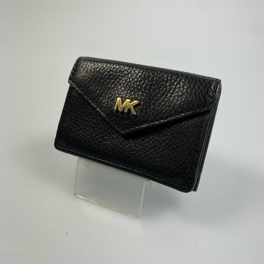 【中古】Michael Kors | マイケルコース MONEY PIECES SM TRIFOLD FLP WLLT 三つ折り財布 32T9GF6E5L ブラック