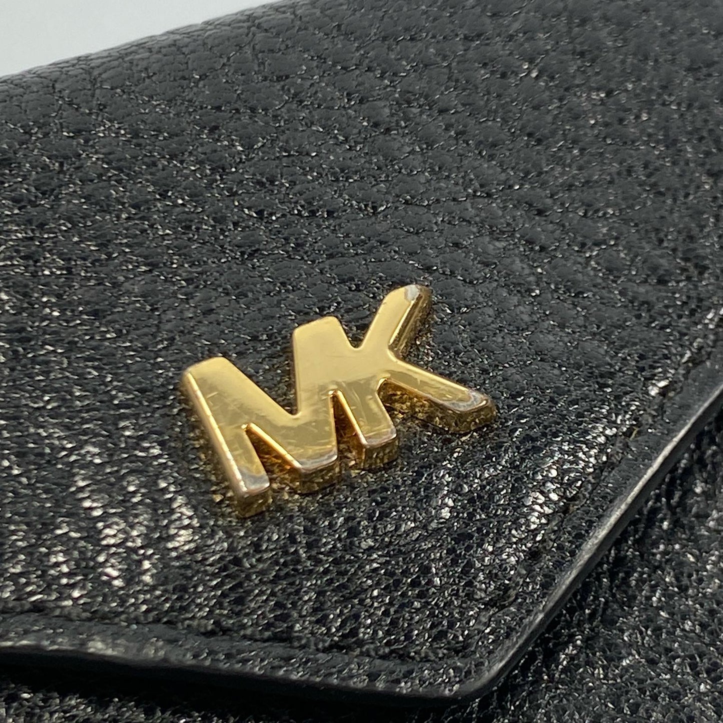 【中古】Michael Kors | マイケルコース MONEY PIECES SM TRIFOLD FLP WLLT 三つ折り財布 32T9GF6E5L ブラック