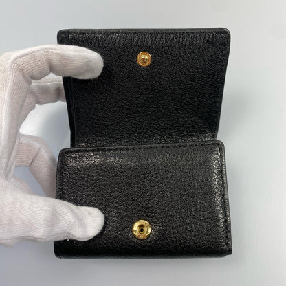 【中古】Michael Kors | マイケルコース MONEY PIECES SM TRIFOLD FLP WLLT 三つ折り財布 32T9GF6E5L ブラック