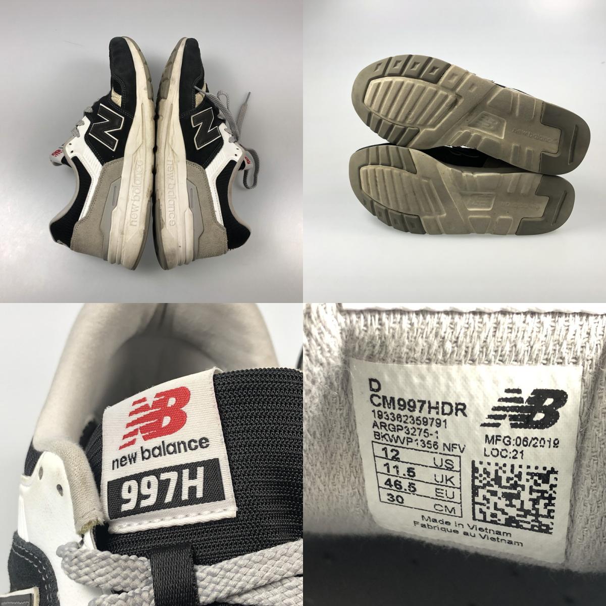 【中古】NEW BALANCE | ニューバランス スニーカー CM997HDR ブラック 30cm
