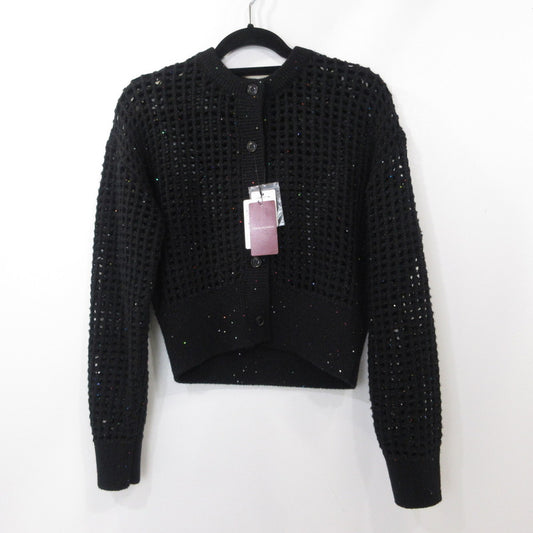 【中古】URBAN RESEARCH | アーバンリサーチ スパンコールメッシュニットカーディガン カーディガン UR47-22X010 ブラック