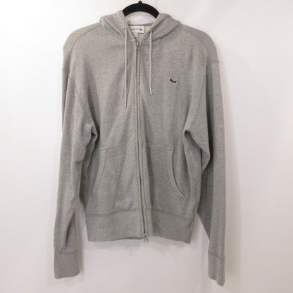 【中古】LACOSTE | ラコステ プレミアムコットンジップスウェットパーカ パーカー SH101EL グレー サイズ：M