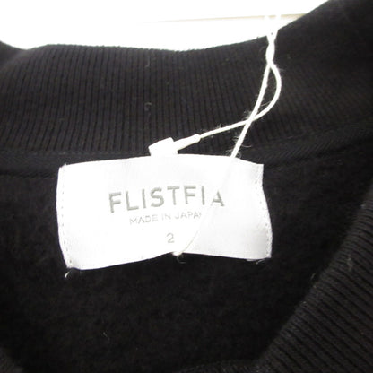 【中古】FLISTFIA | フリストフィア Loose Fit Crew Neck Sweat スウェット SN02016 ブラック サイズ：2