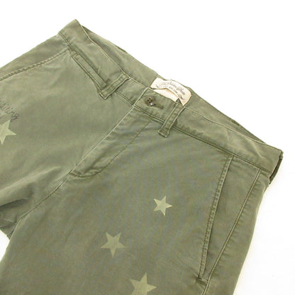【中古】REMI RELIEF | レミレリーフ スタースタッズ ショートパンツ カーキグリーン サイズ：M