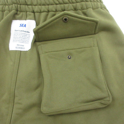 【中古】WIND AND SEA | ウィンダンシーウインダンシー QUILTING SWEAT PT パンツ WDS-O-GEN-23-Q2-PT-03 オリーブ サイズ：XL