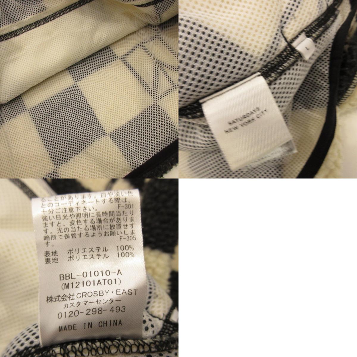 [Used] SATURDAYS NYC | Saturdays Astor Polar Fleece Half Zip Other Tops BBL-01010-A Multi-color Size: L