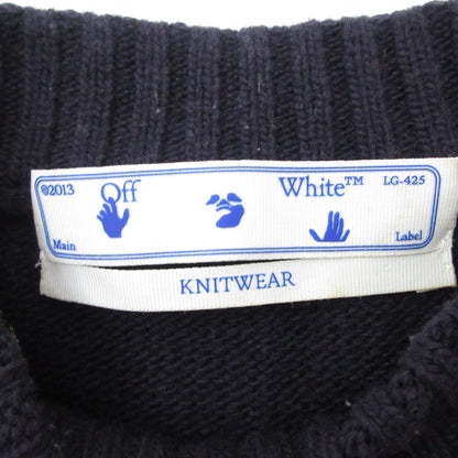 【中古】OFF-WHITE | オフホワイト COLOR BLOCK KNIT CREWNECK セーター OMHE048E20KNI001 マルチカラー サイズ：XS