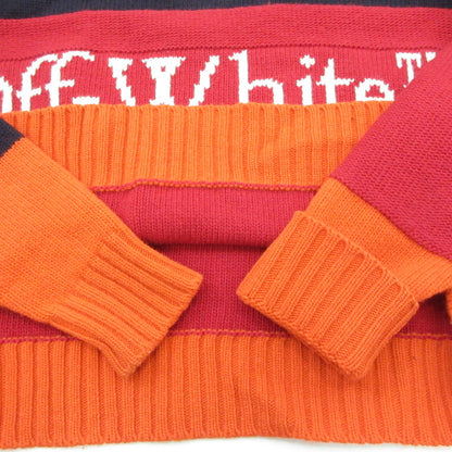 【中古】OFF-WHITE | オフホワイト COLOR BLOCK KNIT CREWNECK セーター OMHE048E20KNI001 マルチカラー サイズ：XS